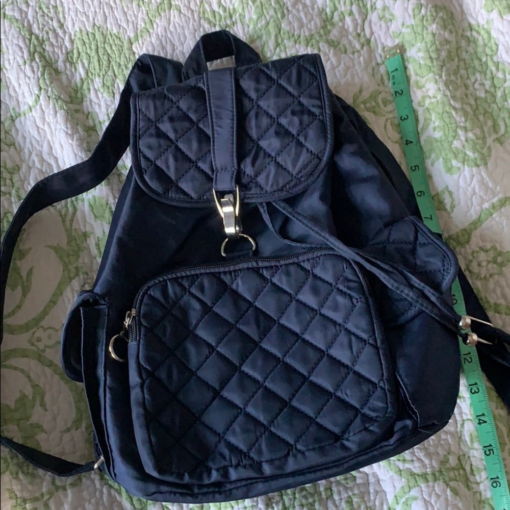 Blue backpack nylon